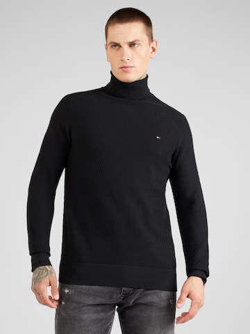 TOMMY HILFIGER Sweter w kolorze czarny: przód