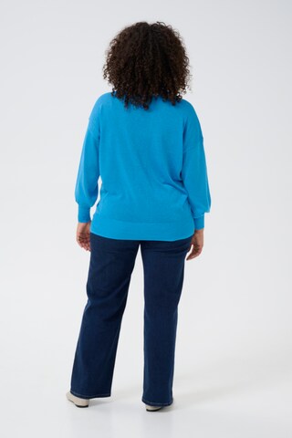 KAFFE CURVE Sweater 'Ankia' in Blue
