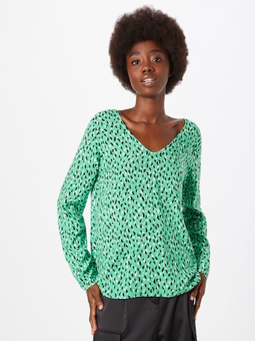 ICHI - Blusa en verde: frente