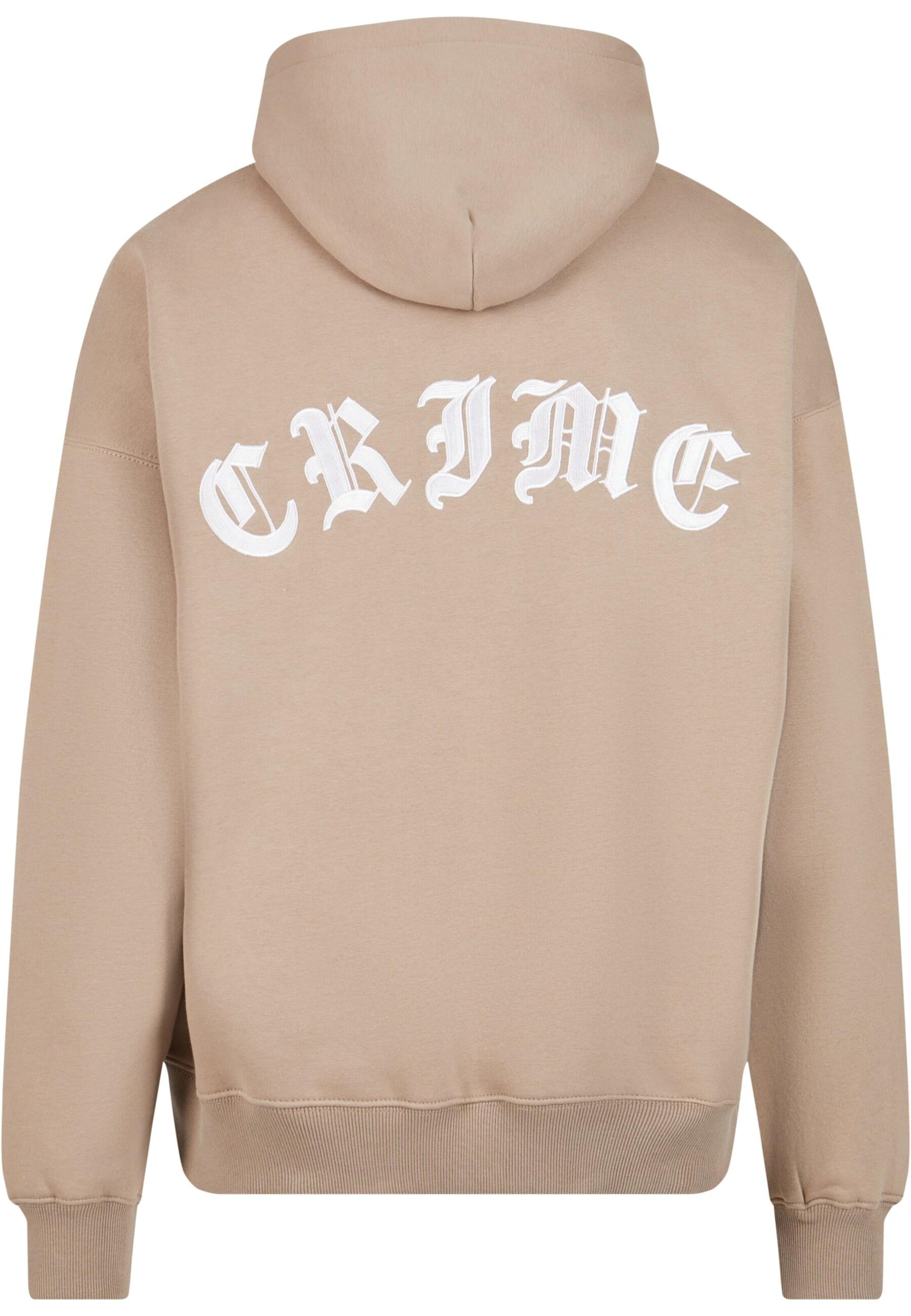 Dropsize Sweatshirt 'Crime' in Beige