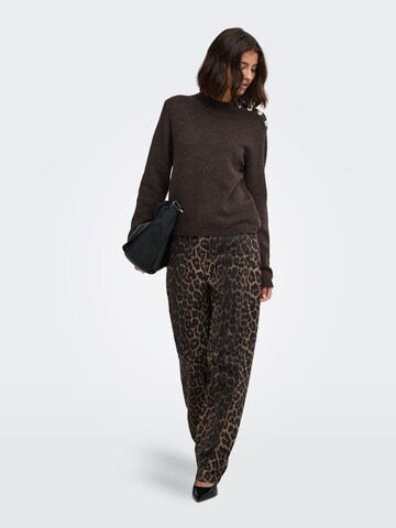 JDY Sweater 'JDYSUPER' in Brown