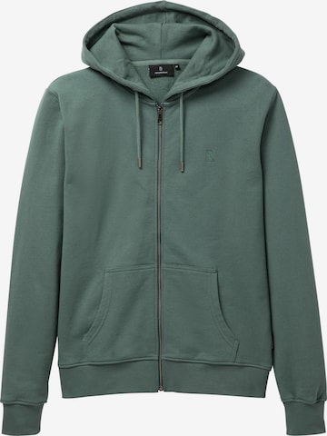 recolution - Sudadera con cremallera 'BIRCH' en verde: frente