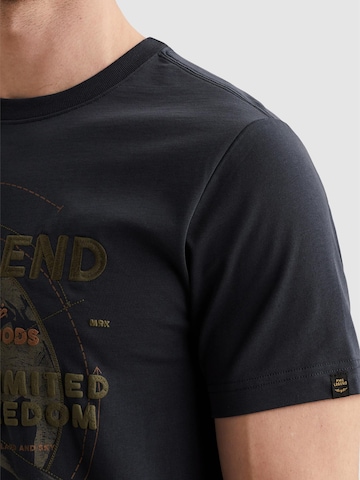 PME Legend T-shirt 'T-shirt in cotton jersey with artwork' i blå