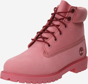 TIMBERLAND Kozačky – pink: přední strana