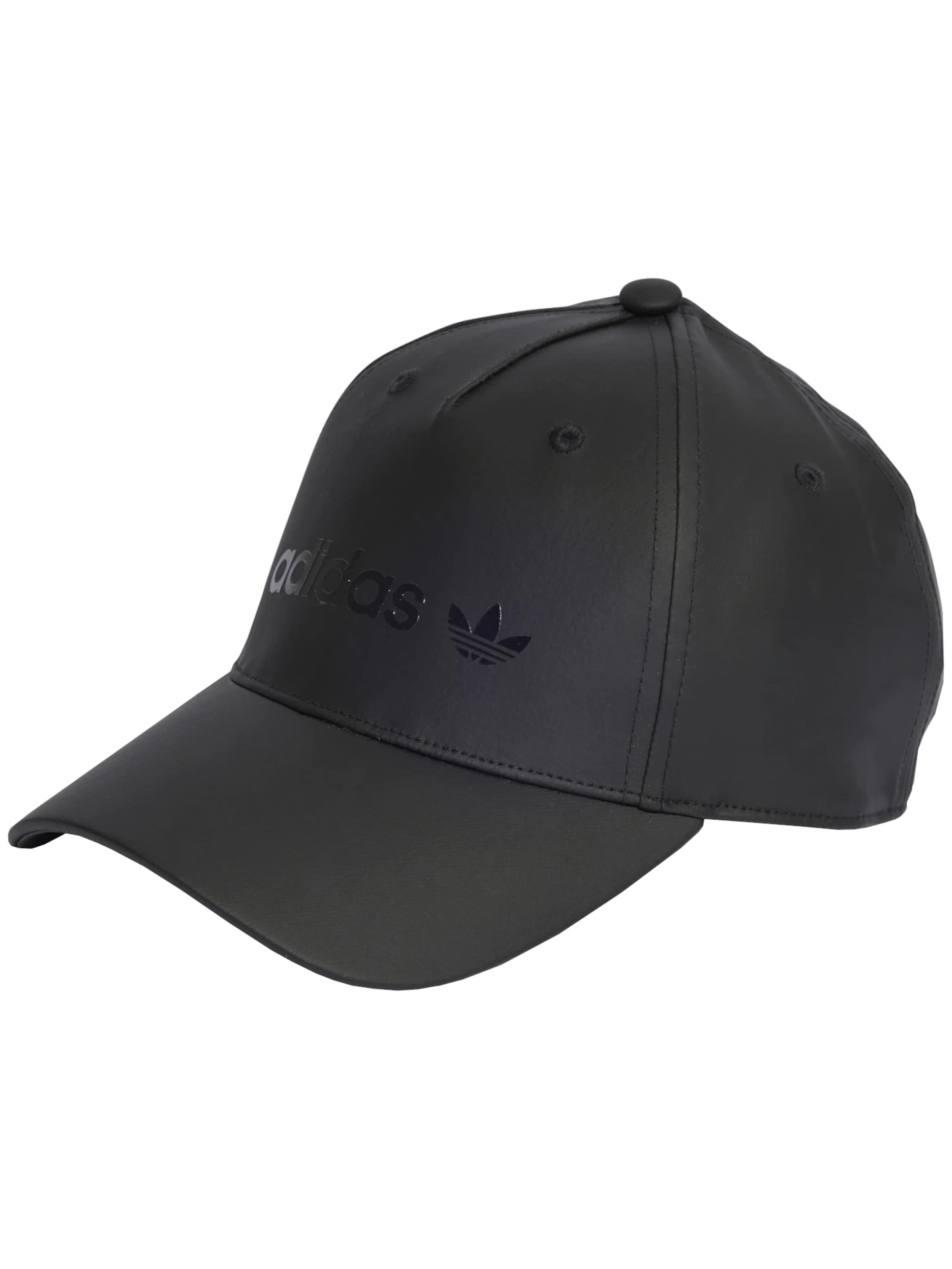 ADIDAS ORIGINALS Cap 'Satin Baseball Cap' in Black: front