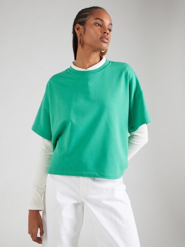 PIECES Sweatshirt 'PCCHILLI' in Green: front