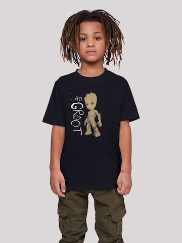 F4NT4STIC Shirt 'Marvel Guardians of the Galaxy I am Groot' in Black: front
