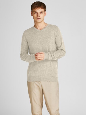 JACK & JONES - Jersey 'Emil' en gris: frente