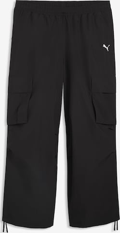 PUMA Wide leg Sportbroek 'Essentials Extreme' in Zwart: voorkant