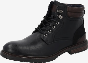 Bottes à lacets 'Niknas' Palado en noir : devant