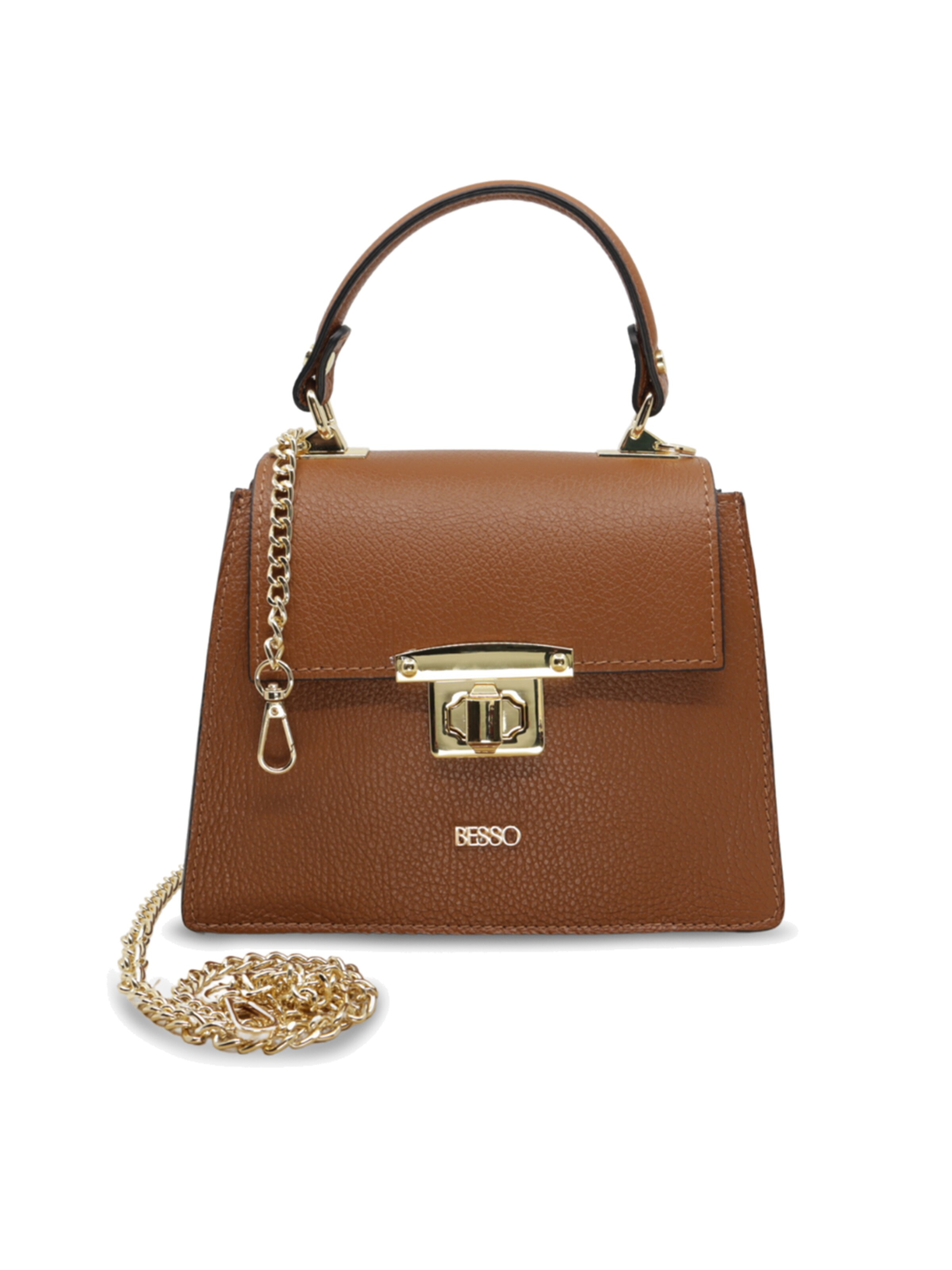 BESSO Handbag 'Chic Minimal' in Brown: front