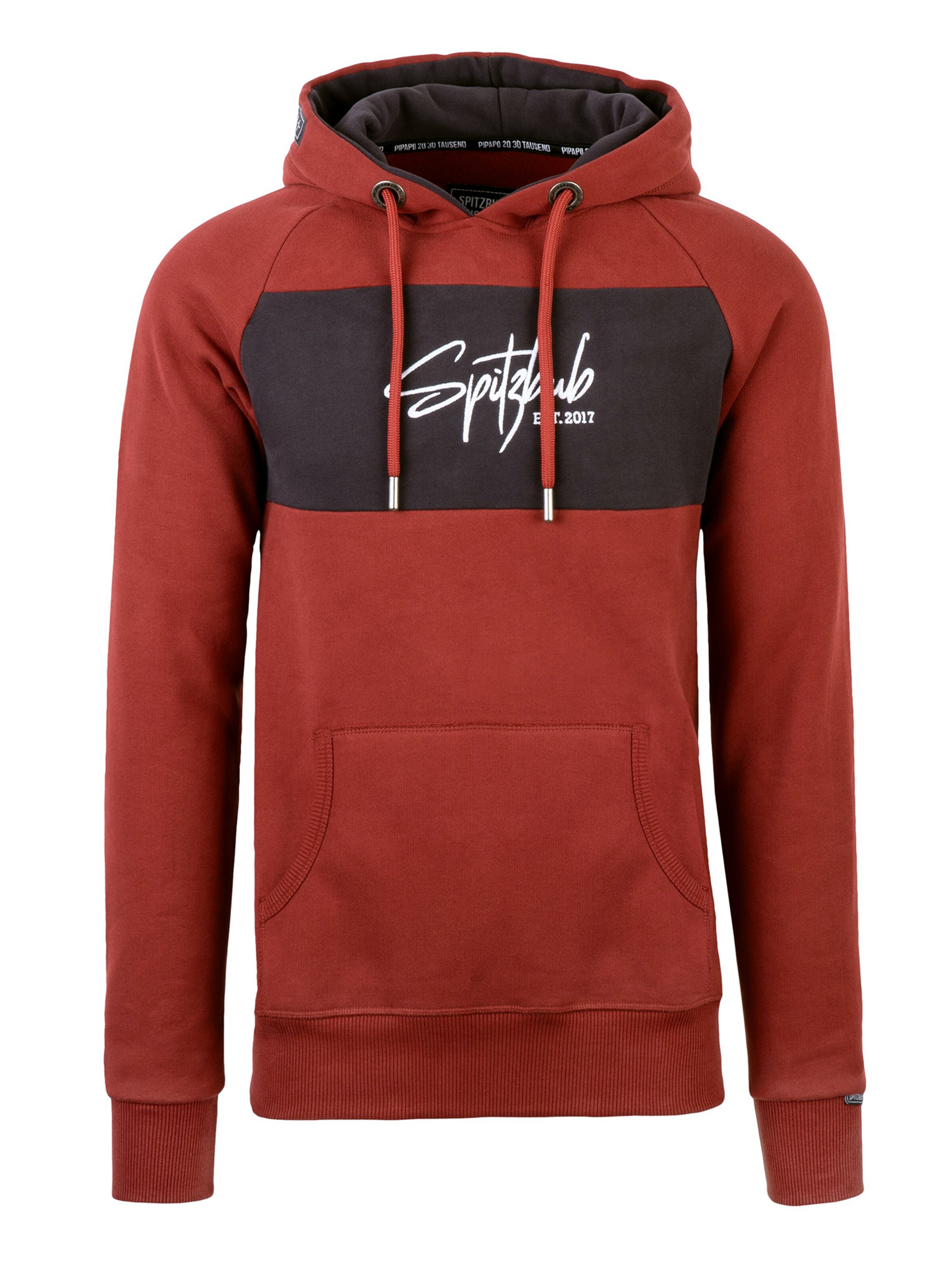 Sweat-shirt ' Street Unframed' SPITZBUB en rouge : devant
