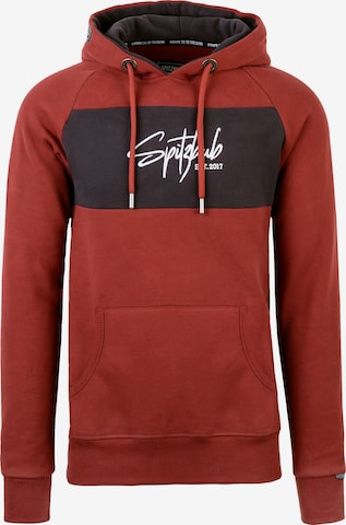 SPITZBUB Sweatshirt ' Street Unframed' in Rood: voorkant