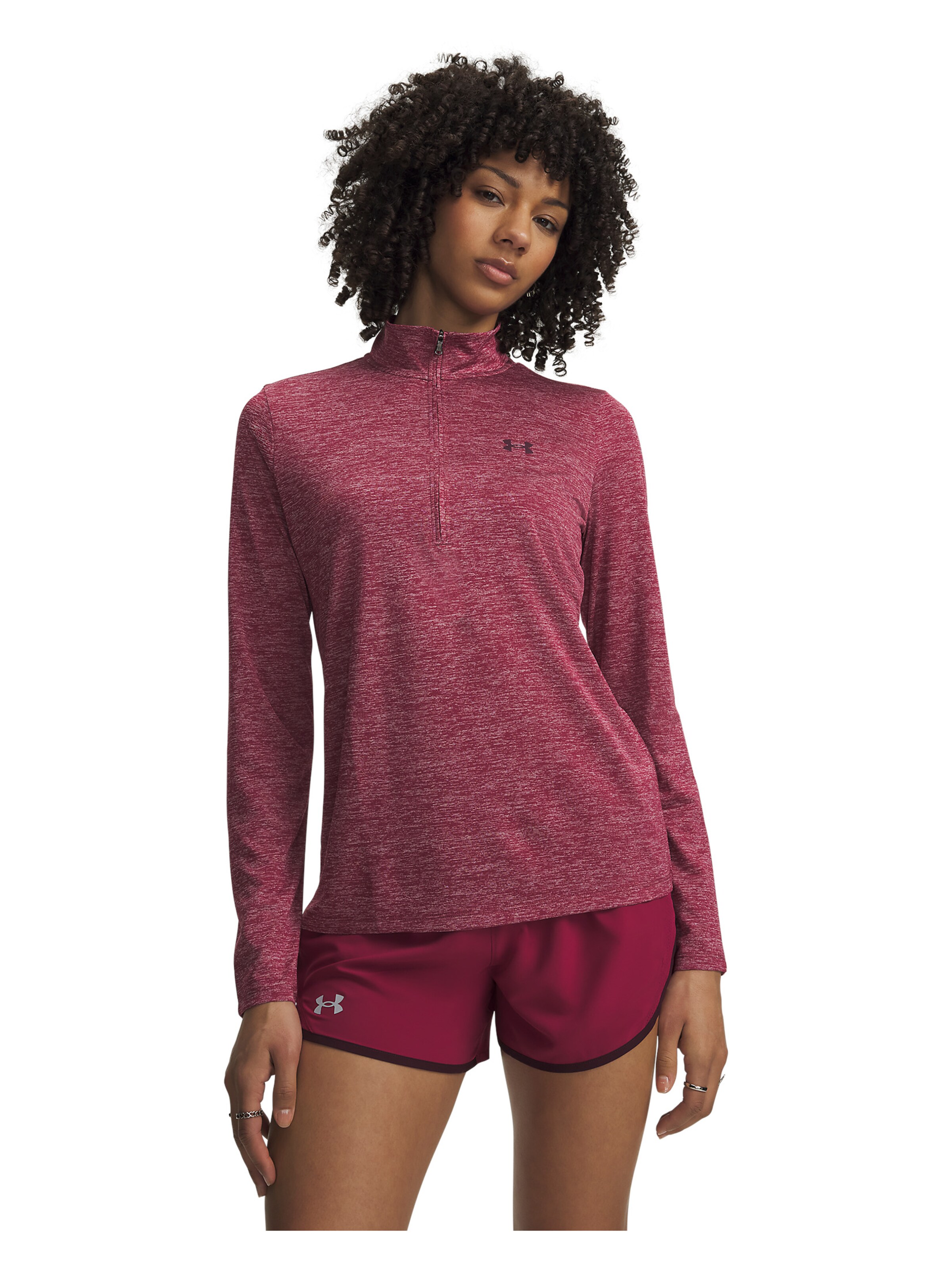 UNDER ARMOUR Functioneel shirt in Rood: voorkant