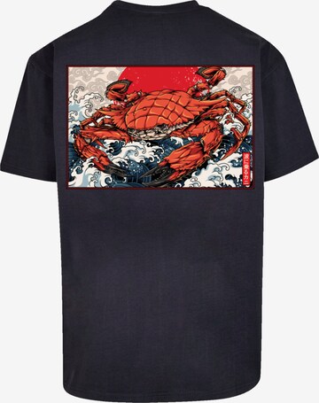 F4NT4STIC Shirt 'Crab Kanji Japan' in Blauw
