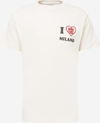 Tricou 'I LOVE' Family First pe roșu / negru / alb, Vizualizare produs