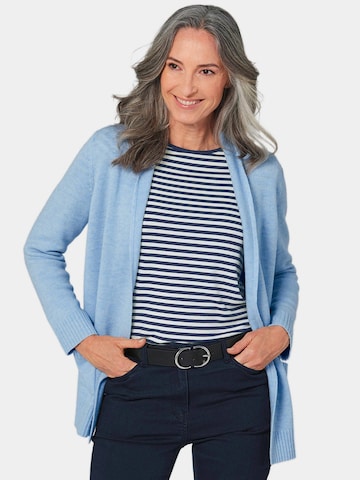 Goldner Gebreid vest in Blauw: voorkant