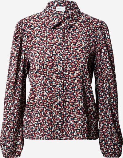 JDY Blouse 'Piper' in de kleur Oudroze / Bordeaux / Zwart / Wit, Productweergave