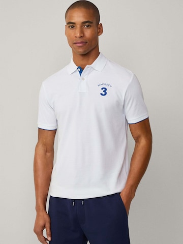 Hackett London Poloshirt 'Heritage' in Weiß: Vorderseite