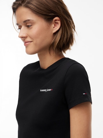 Tommy Jeans Shirts 'ESS' i sort