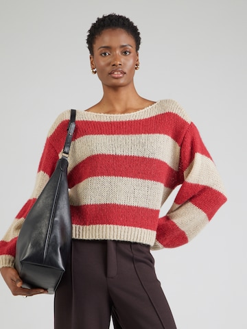 VILA Свитер 'VICHOCA' в Красный: спереди