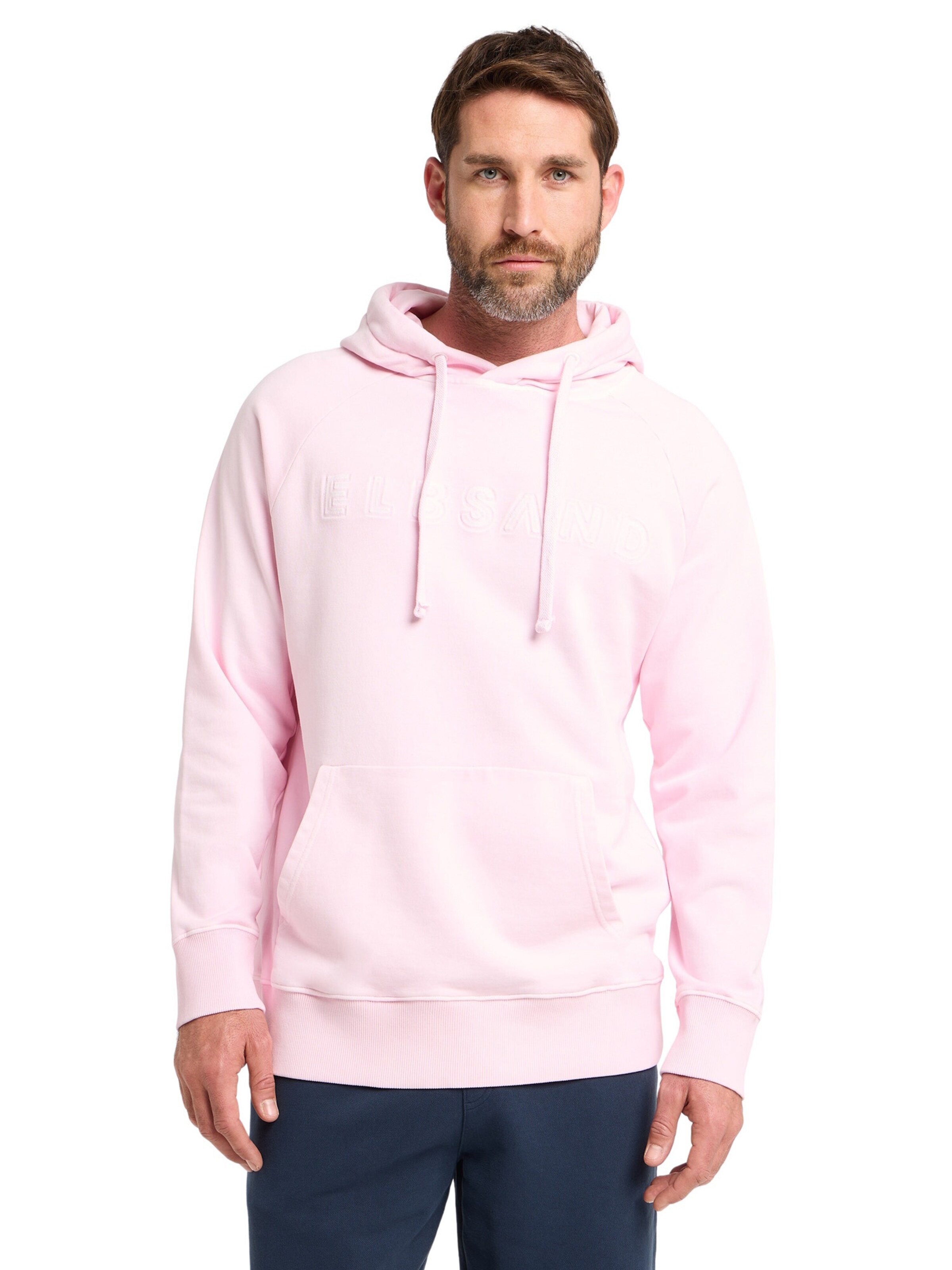 Elbsand Sweatshirt 'Kian' i pink: forside