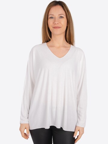 Seasons of April Shirt 'Maya' in Wit: voorkant