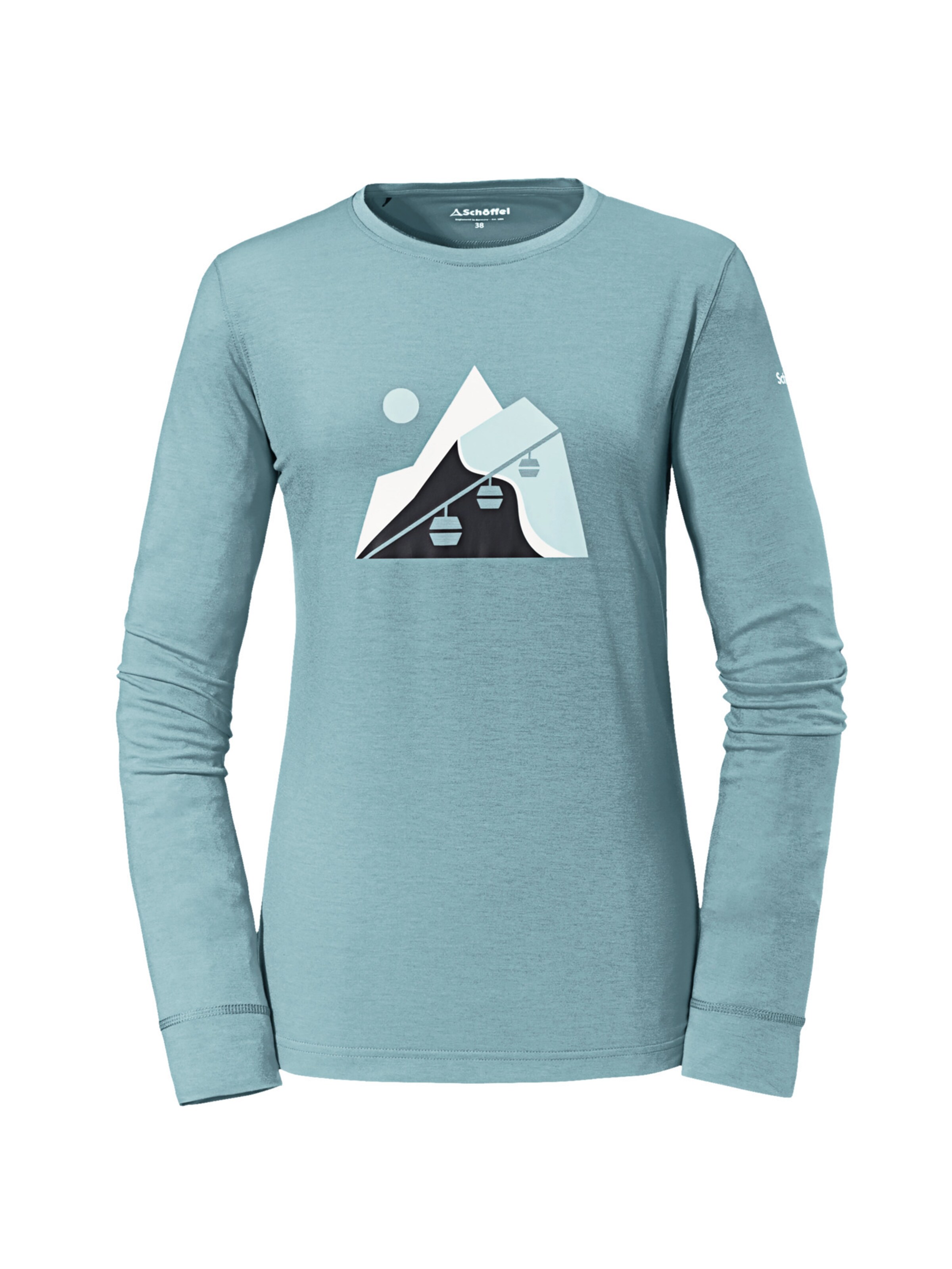 Maglia funzionale 'Glogghus' di Schöffel in blu: frontale