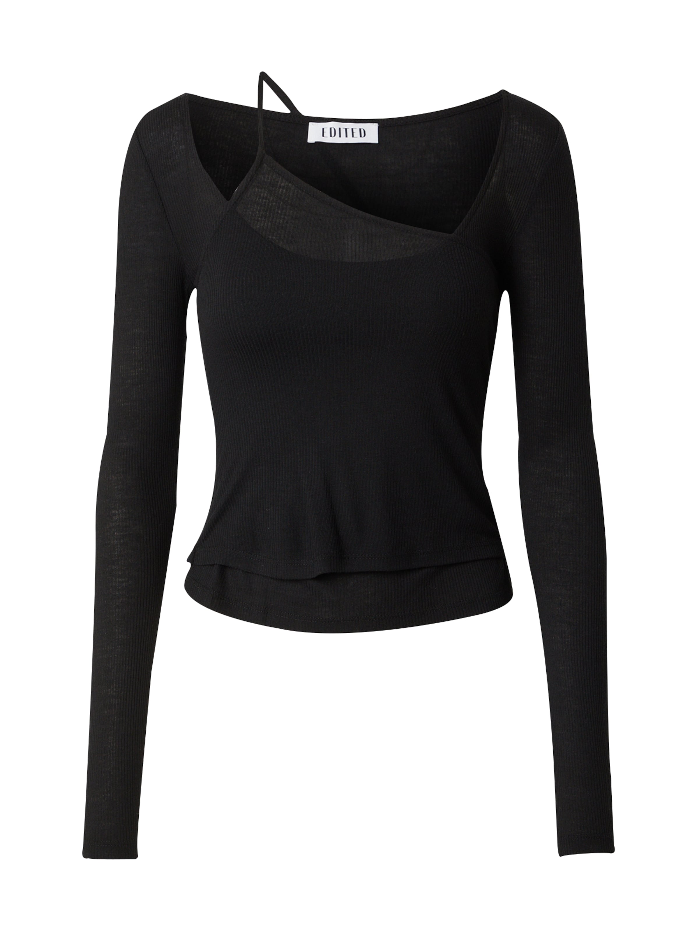 EDITED Majica 'Yasmine' | črna barva: sprednja stran
