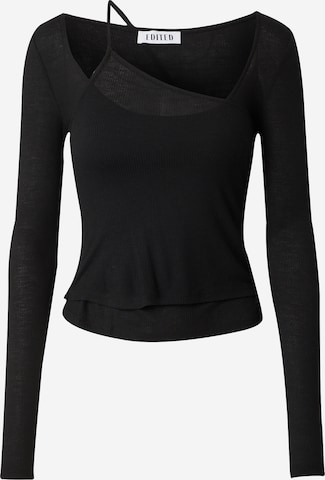 EDITED - Camiseta 'Yasmine' en negro: frente