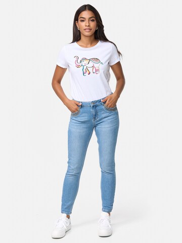 Orsay - Camiseta 'Elephant' en blanco