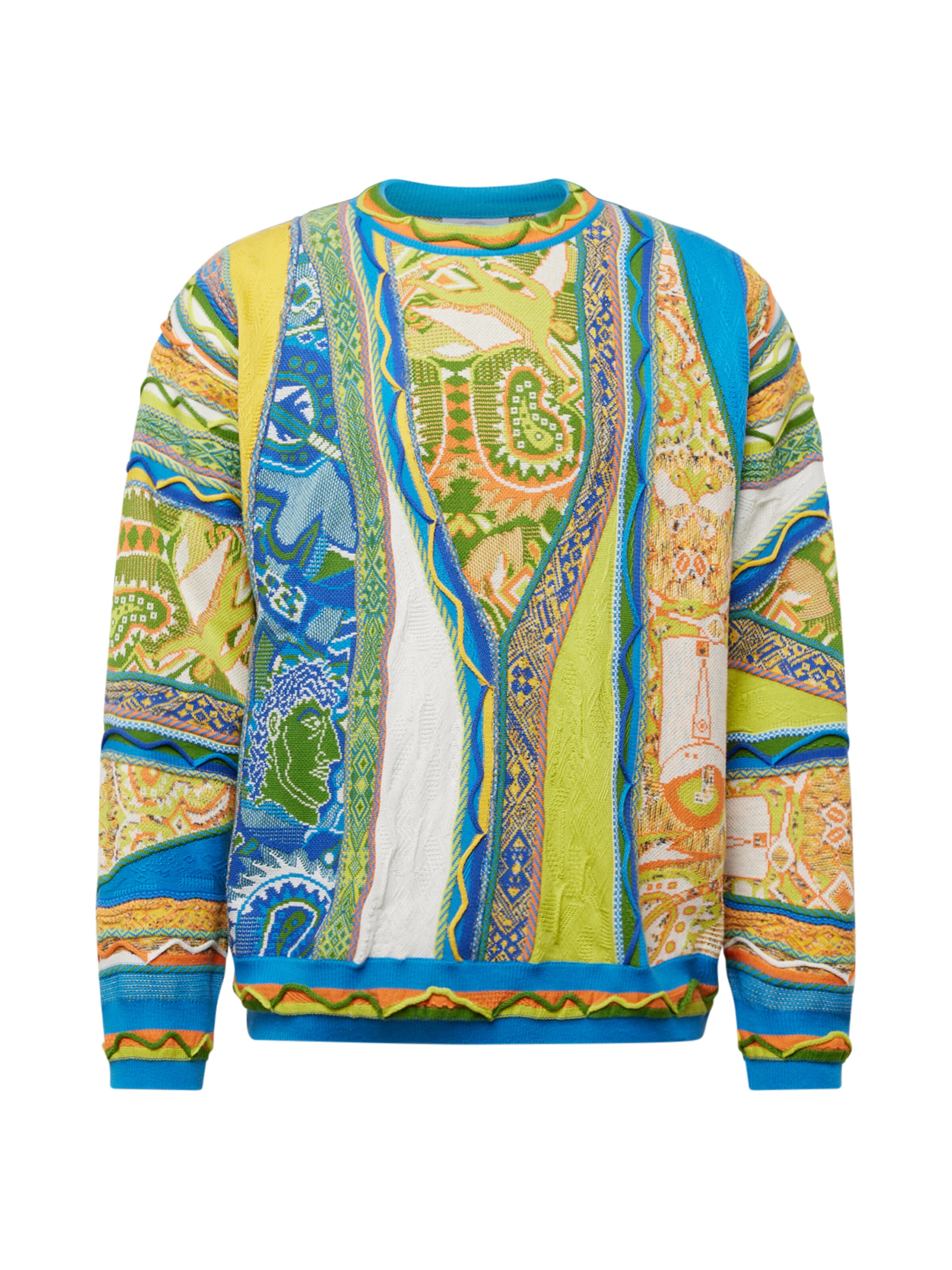 Carlo Colucci Sweater 'Deluggi' in Green: front