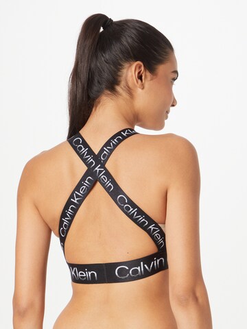 Bustieră Sutien de la Calvin Klein Sport pe gri