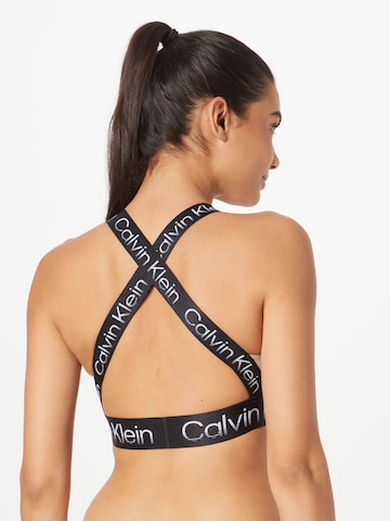 Calvin Klein Sport صدرية حمالة صدر بلون رمادي