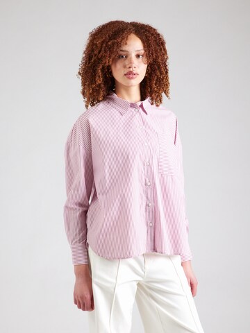 PIECES Bluse 'PCFeline' in Pink: Vorderseite