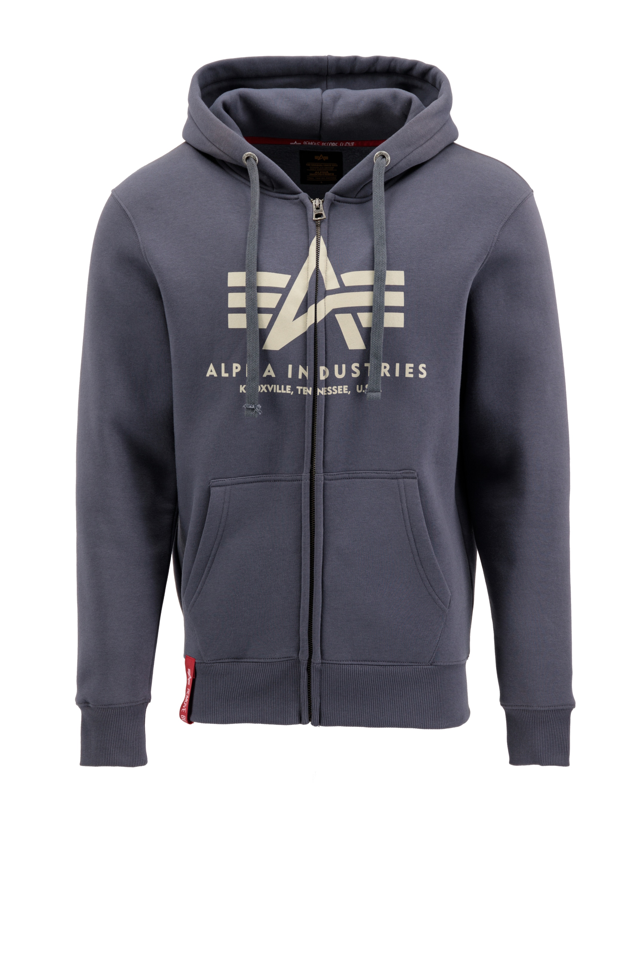 ALPHA INDUSTRIES Bluzka sportowa w kolorze szary: przód