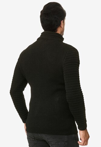 Redbridge Strickjacke Tampa mit Stehkragen in Schwarz