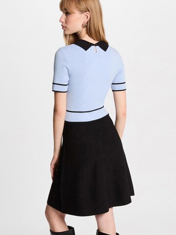 Morgan - Vestido de punto en azul