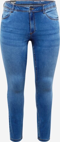 Noisy May Curve Skinny Jeans 'JEN' in Blue: front