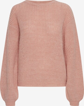 PULZ Jeans Strickpullover 'IRIS' in Pink: predná strana