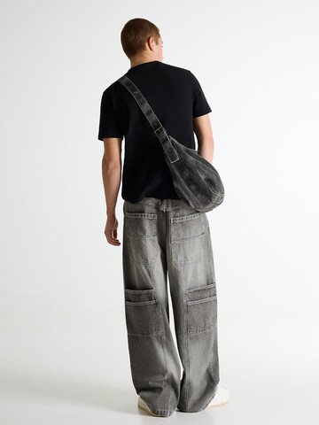 Bershka Baggy Džínsy - Sivá