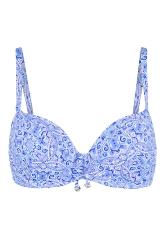 LingaDore T-shirt Bikini Top in Blue: front