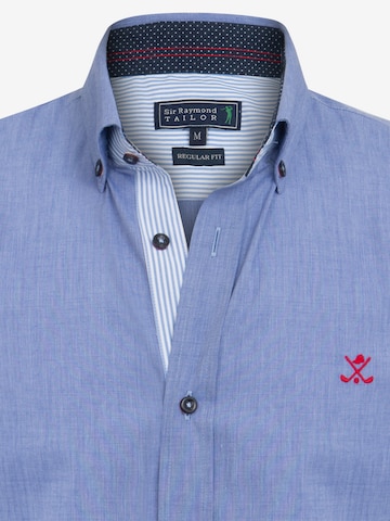 Sir Raymond Tailor Regular fit Button Up Shirt 'Luce' in Blue
