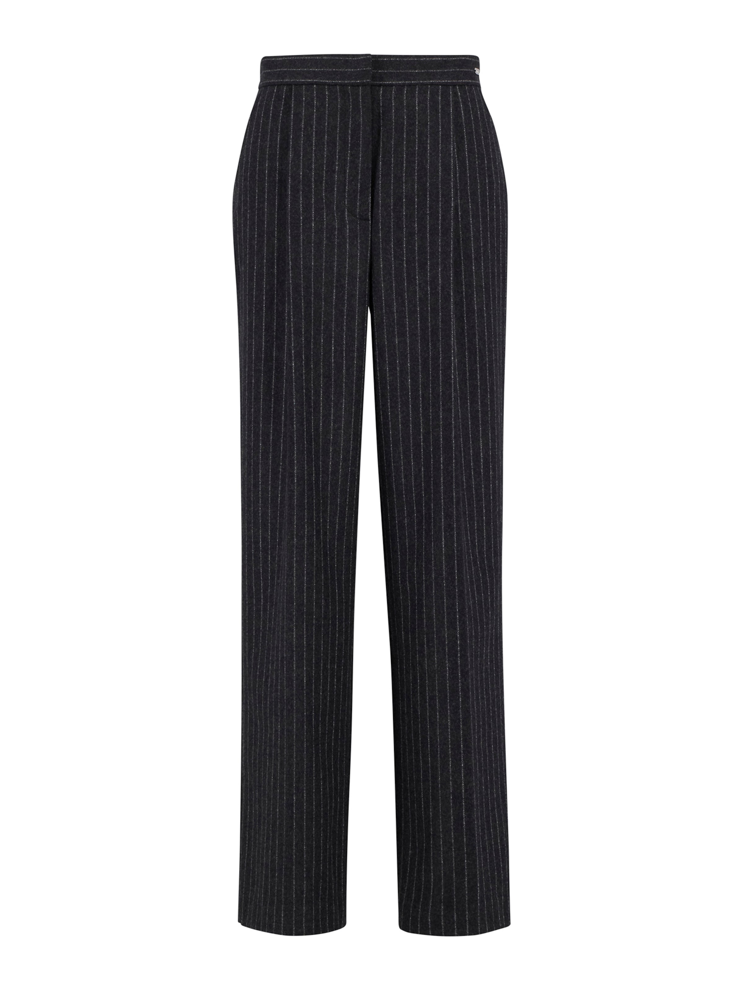 Barbour Široke hlačnice Hlače z naborki 'Blakely' | siva barva: sprednja stran