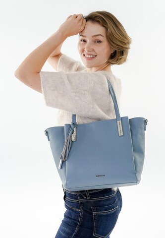 Emily & Noah Shopper 'Brooke' in Blauw: voorkant