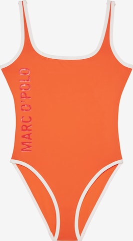 Marc O'Polo Badeanzug ' High Shine ' in Orange: Vorderseite