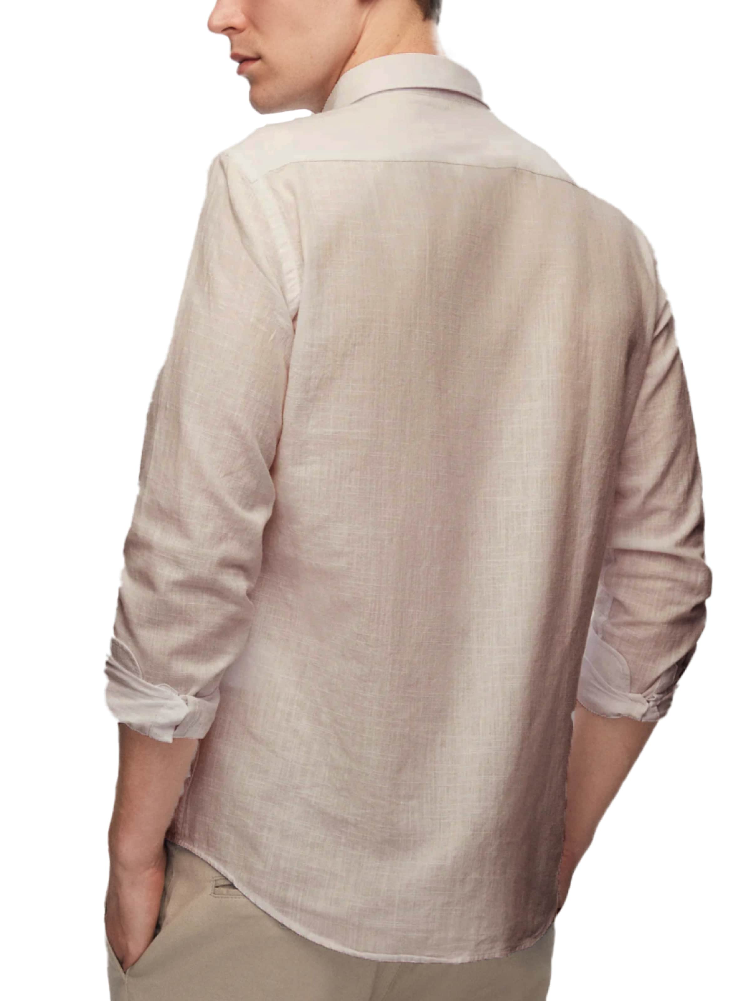 D’S Damat Regular fit Overhemd in Beige