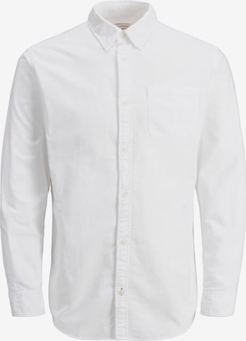 JACK & JONES Slim fit Button Up Shirt 'JWHCLASSIC' in White: front