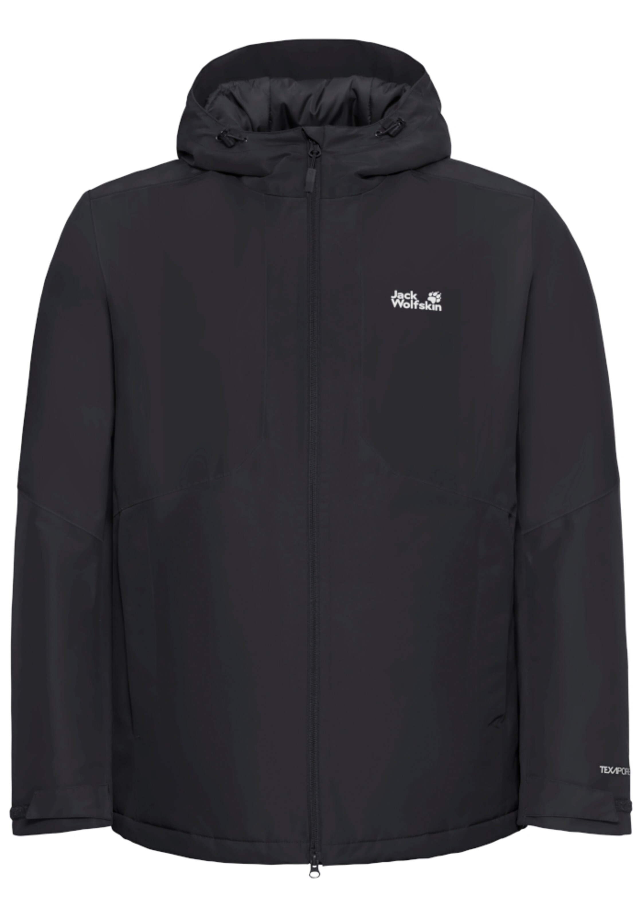 JACK WOLFSKIN Winter Jacket in Black: front
