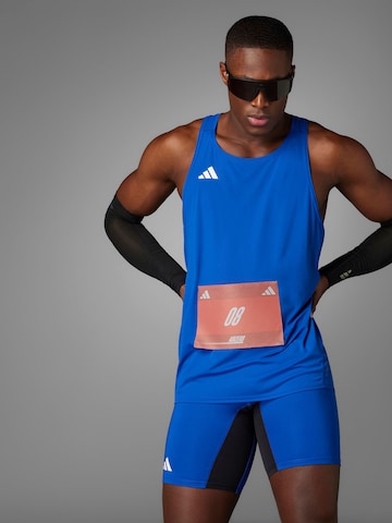 ADIDAS PERFORMANCE Skinny Sportshorts 'ADIZERO' in Blau